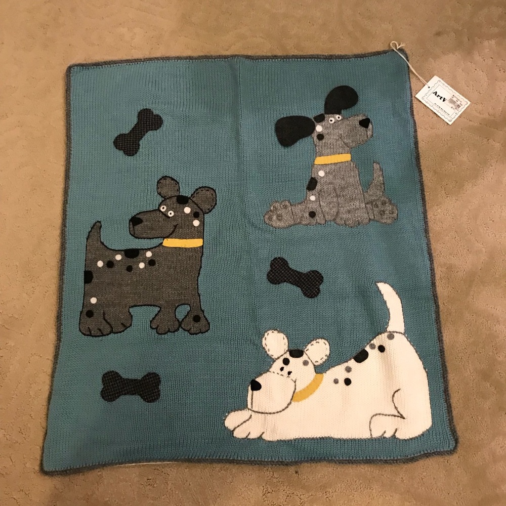 New baby blanket. Reversible. 100% cotton
